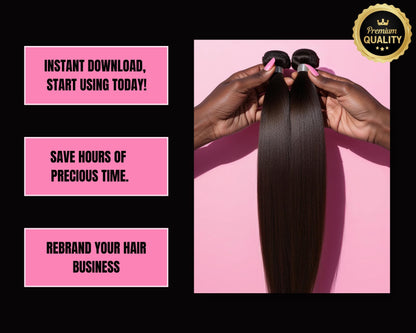 Stylish Hair Extensions Photography Collection | Perfect for Business | Body Wave & Straight