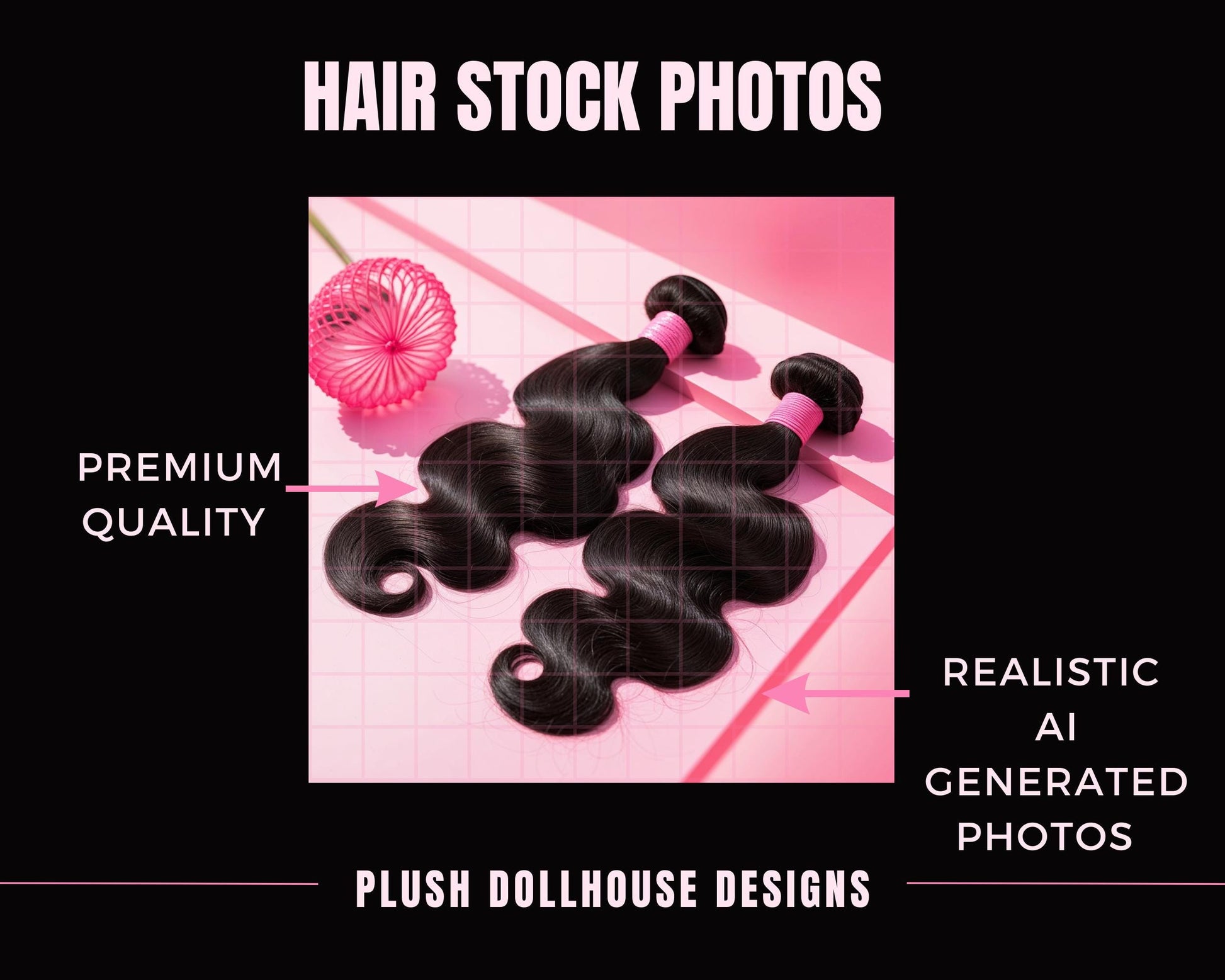 Stylish Hair Extensions Photography Collection | Perfect for Business | Body Wave & Straight