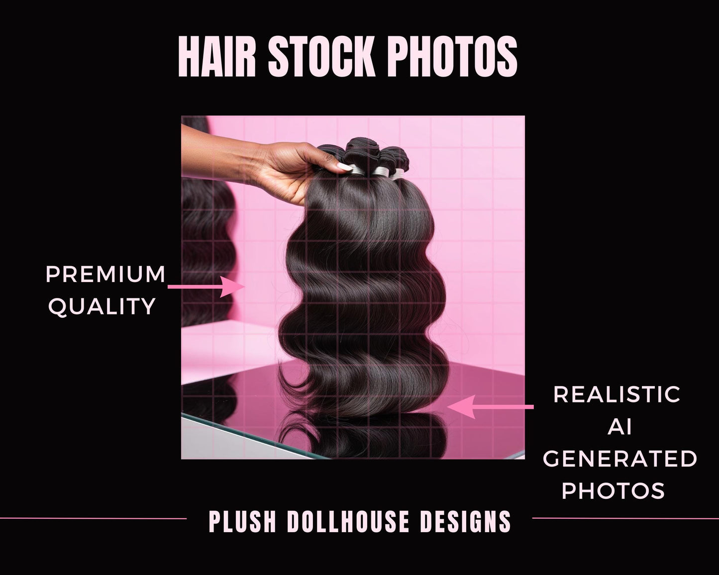 Stylish Hair Extensions Photography Collection | Perfect for Business | Body Wave & Straight