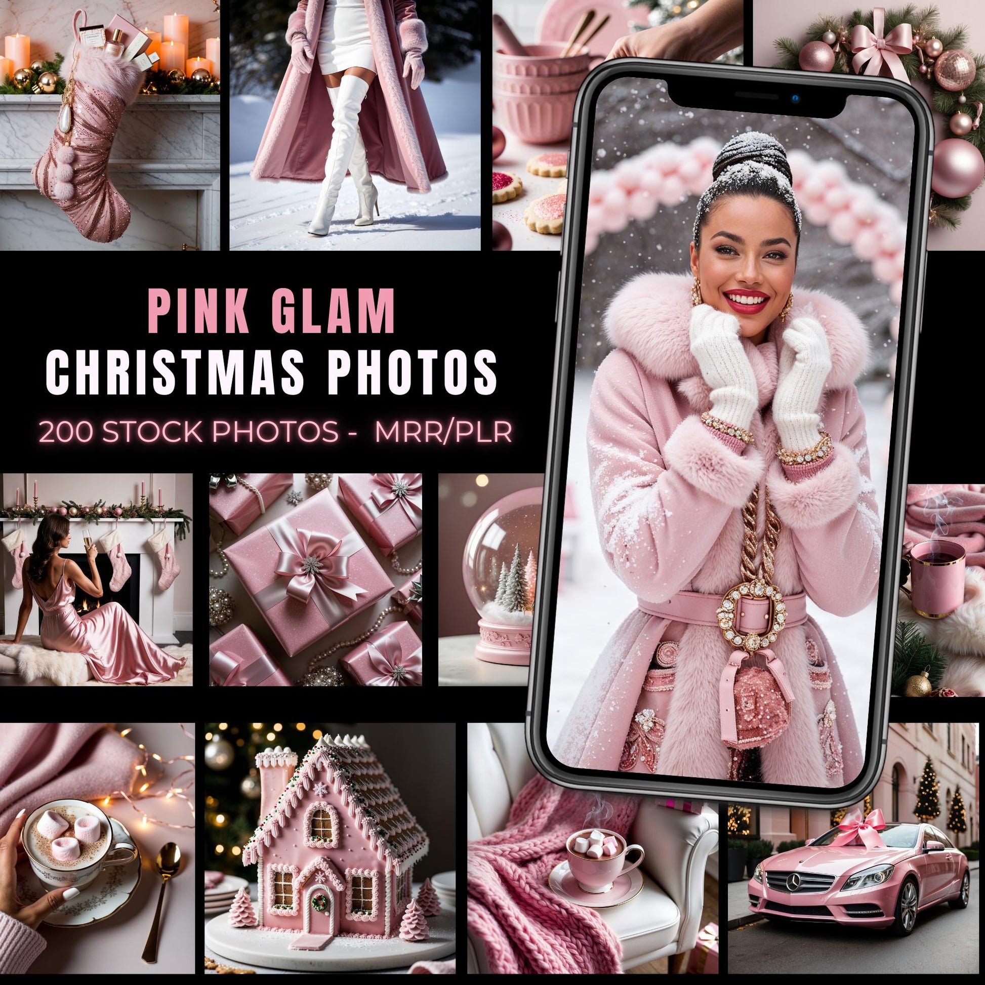 Vibrant Pink Glam Christmas Stock Photos - 200 High-Quality Images