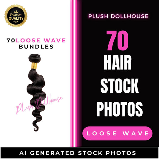 70 Loose Wave Hair Stock Photos | Human hair bundles for beauty & hair business Instant Download for Hair Extensions | Shopify Websites